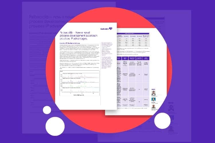 Palbociclib – how a novel process development approach provides IP advantages