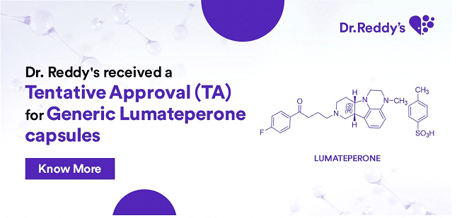 Tentative Approval for Generic Lumateperone capsules