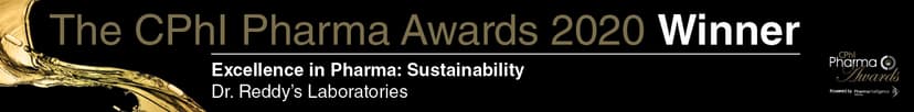 Dr. Reddy's recognized at the CPhI Pharma Awards 2020 as the winner in the category of ‘Excellence in Pharma: Sustainability’