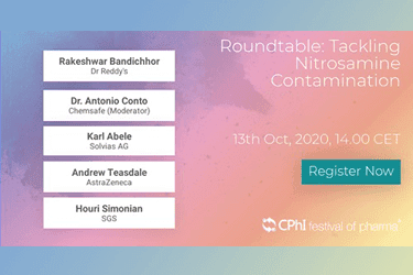 CPhI Festival of Pharma Roundtable: Abordando a Contaminação por Nitrosamina