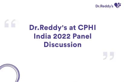 Dr.Reddy's at CPHI India 2022 Panel Discussion