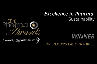 Dr. Reddy's recognized at the CPhI Pharma Awards 2020 as the winner in the category of ‘Excellence in Pharma: Sustainability’