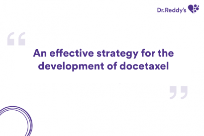 An effective strategy for the development of docetaxel