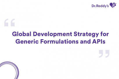 Global Development Strategy for Generic Formulations and APIs