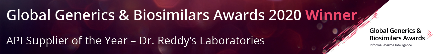 Dr. Reddy's awarded API Supplier of the year award 2020