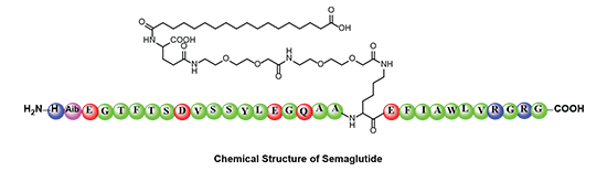 Chemical Structure of Semaglutide